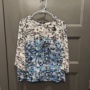 Stylish Black and Blue Women's Top